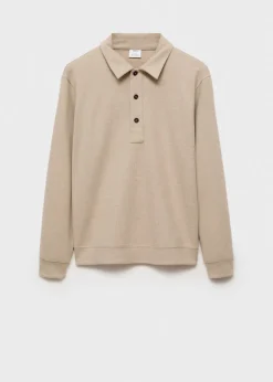 MANGO Bluzy|Koszulki Polo*Koszulka polo regular fit z dzianiny dresowej