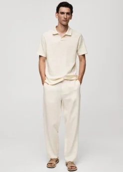 MANGO Koszulki|Koszulki Polo*Koszulka polo regular fit z teksturowanej dzianiny