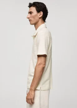 MANGO Koszulki|Koszulki Polo*Koszulka polo regular fit z teksturowanej dzianiny