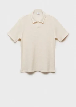 MANGO Koszulki|Koszulki Polo*Koszulka polo regular fit z teksturowanej dzianiny