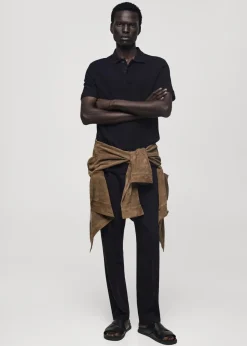 MANGO Koszulki|Koszulki Polo*Koszulka polo regular fit z dzianiny pętelkowej