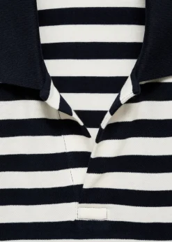 MANGO Koszulki|Koszulki Polo*Koszulka polo regular fit z bawełnianej piki w paski