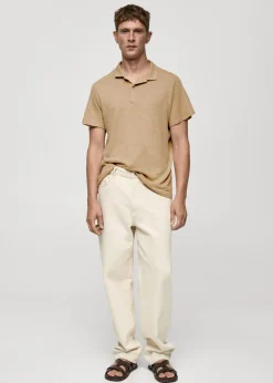 MANGO Koszulki|Koszulki Polo*Koszulka polo slim fit ze 100% lnu
