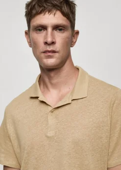 MANGO Koszulki|Koszulki Polo*Koszulka polo slim fit ze 100% lnu