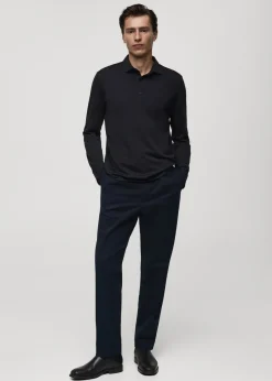 MANGO Koszulki Polo*Koszulka polo wełniana regular fit