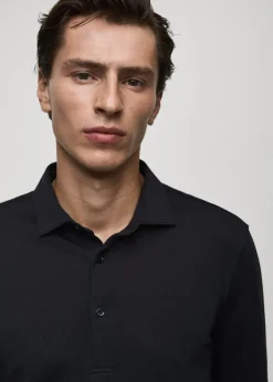 MANGO Koszulki Polo*Koszulka polo wełniana regular fit