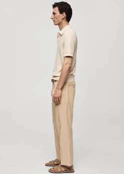 MANGO Kardigany I Swetry|Koszulki Polo*Koszulka polo z 100% bawełny z drobną teksturą