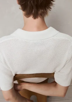 MANGO Kardigany I Swetry|Koszulki Polo*Koszulka polo z ażurowej bawełny