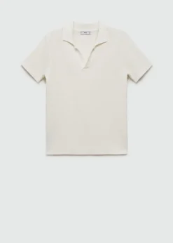 MANGO Kardigany I Swetry|Koszulki Polo*Koszulka polo z ażurowej bawełny