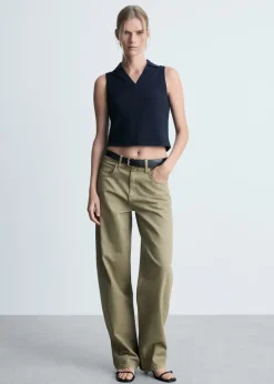 MANGO Topy|Koszulki*Koszulka polo z bawełny