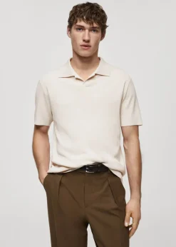 MANGO Kardigany I Swetry|Koszulki Polo*Koszulka polo z cienkiej dzianiny