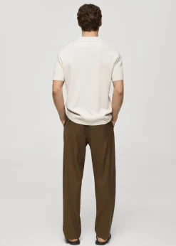 MANGO Kardigany I Swetry|Koszulki Polo*Koszulka polo z cienkiej dzianiny