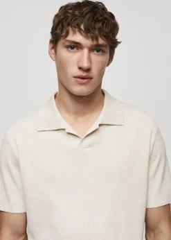 MANGO Kardigany I Swetry|Koszulki Polo*Koszulka polo z cienkiej dzianiny