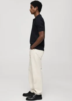 MANGO Kardigany I Swetry|Koszulki Polo*Koszulka polo z cienkiej dzianiny