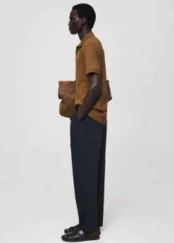 MANGO Koszulki|Koszulki Polo*Koszulka polo z cienkiej prążkowanej dzianiny