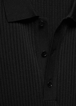 MANGO Kardigany I Swetry|Koszulki Polo*Koszulka polo z dzianiny bawełnianej