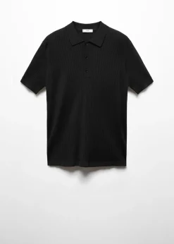 MANGO Kardigany I Swetry|Koszulki Polo*Koszulka polo z dzianiny bawełnianej