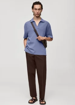 MANGO Kardigany I Swetry|Koszulki Polo*Koszulka polo z dzianiny o luźnym kroju