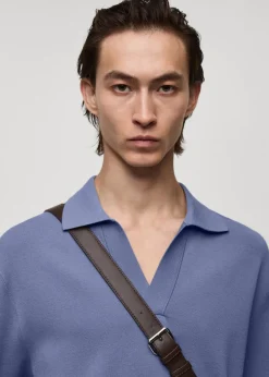 MANGO Kardigany I Swetry|Koszulki Polo*Koszulka polo z dzianiny o luźnym kroju