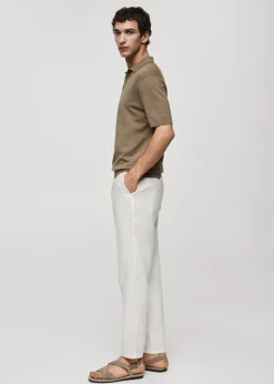 MANGO Kardigany I Swetry|Koszulki Polo*Koszulka polo z dzianiny z 100% bawełny