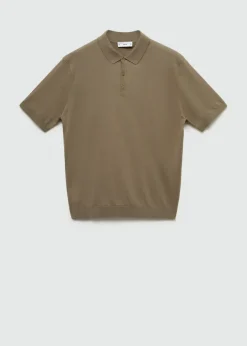 MANGO Kardigany I Swetry|Koszulki Polo*Koszulka polo z dzianiny z 100% bawełny