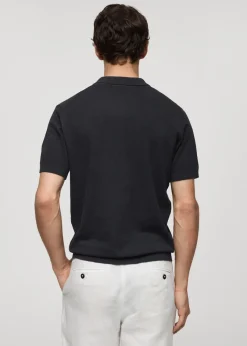 MANGO Kardigany I Swetry|Koszulki Polo*Koszulka polo z dzianiny z krótkim rękawem