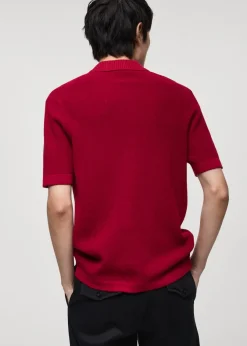 MANGO Koszulki Polo*Koszulka polo z dzianiny z 100% bawełny