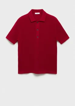MANGO Koszulki Polo*Koszulka polo z dzianiny z 100% bawełny