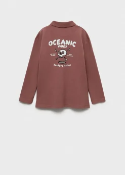 Dzieci MANGO Koszulki*Koszulka polo z haftem