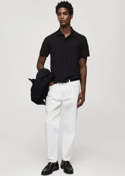 MANGO Koszulki|Koszulki Polo*Koszulka polo z piki z 100% bawełny