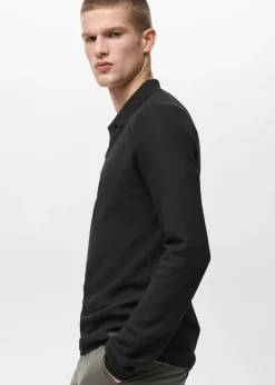 MANGO Kardigany I Swetry|Koszulki Polo*Koszulka polo z teksturą i technologią COOLMAX®