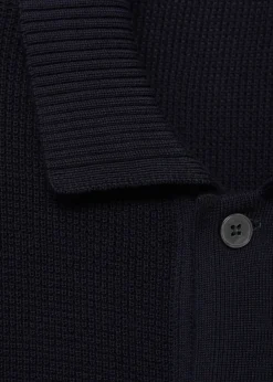 MANGO Koszulki Polo*Koszulka polo z teksturowanej dzianiny z 100% bawełny