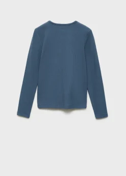 Dzieci MANGO Koszulki I Topy*Koszulka prążkowana z nadrukiem