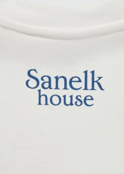 MANGO Koszulki*Koszulka regular fit bawełniana z nadrukiem