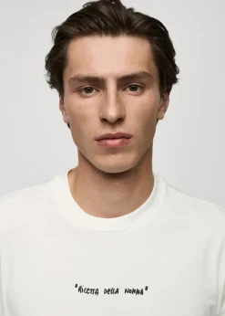 MANGO Koszulki*Koszulka regular fit bawełniana z nadrukiem