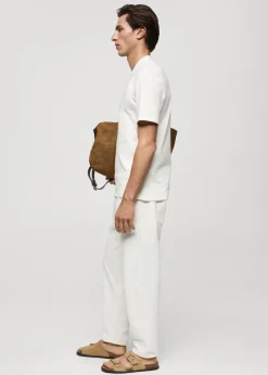 MANGO Koszulki*Koszulka regular fit bawełniana z nadrukiem