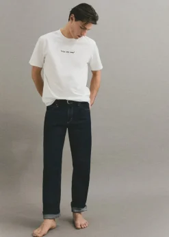 MANGO Koszulki*Koszulka regular fit bawełniana z nadrukiem