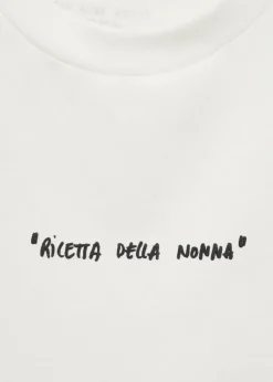 MANGO Koszulki*Koszulka regular fit bawełniana z nadrukiem