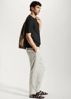 MANGO Koszulki*Koszulka regular fit lniana