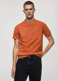 MANGO Kardigany I Swetry|Koszulki*Koszulka regular fit z cienkiej dzianiny