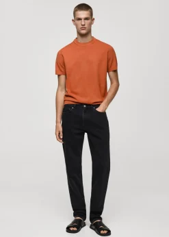 MANGO Kardigany I Swetry|Koszulki*Koszulka regular fit z cienkiej dzianiny