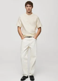 MANGO Koszulki*Koszulka regular fit z teksturą