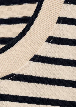 MANGO Koszulki*Koszulka relaxed fit z 100% bawełny w paski