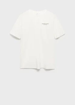 MANGO Koszulki*Koszulka slim fit z 100% bawełny z nadrukiem