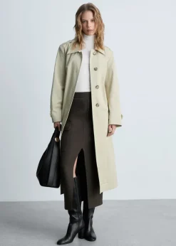 MANGO Koszulki*Koszulka slim fit z golfem