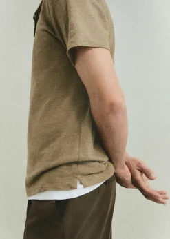 MANGO Koszulki*Koszulka slim fit z mieszanki lnu