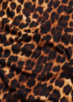 MANGO Koszulki*Koszulka w lamparcie cętki z asymetrycznym dekoltem