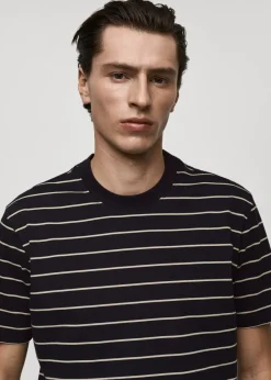 MANGO Koszulki*Koszulka w paski 100% bawełna