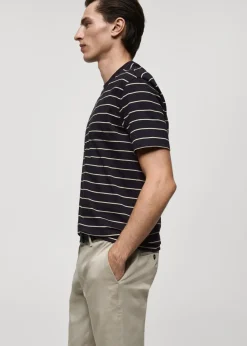 MANGO Koszulki*Koszulka w paski 100% bawełna