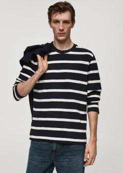 MANGO Koszulki*Koszulka w paski 100% bawełna